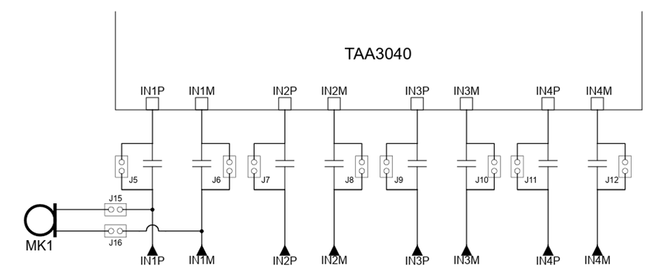 位置电路 - Texas Instruments TAA3040EVM-PDK评估模块